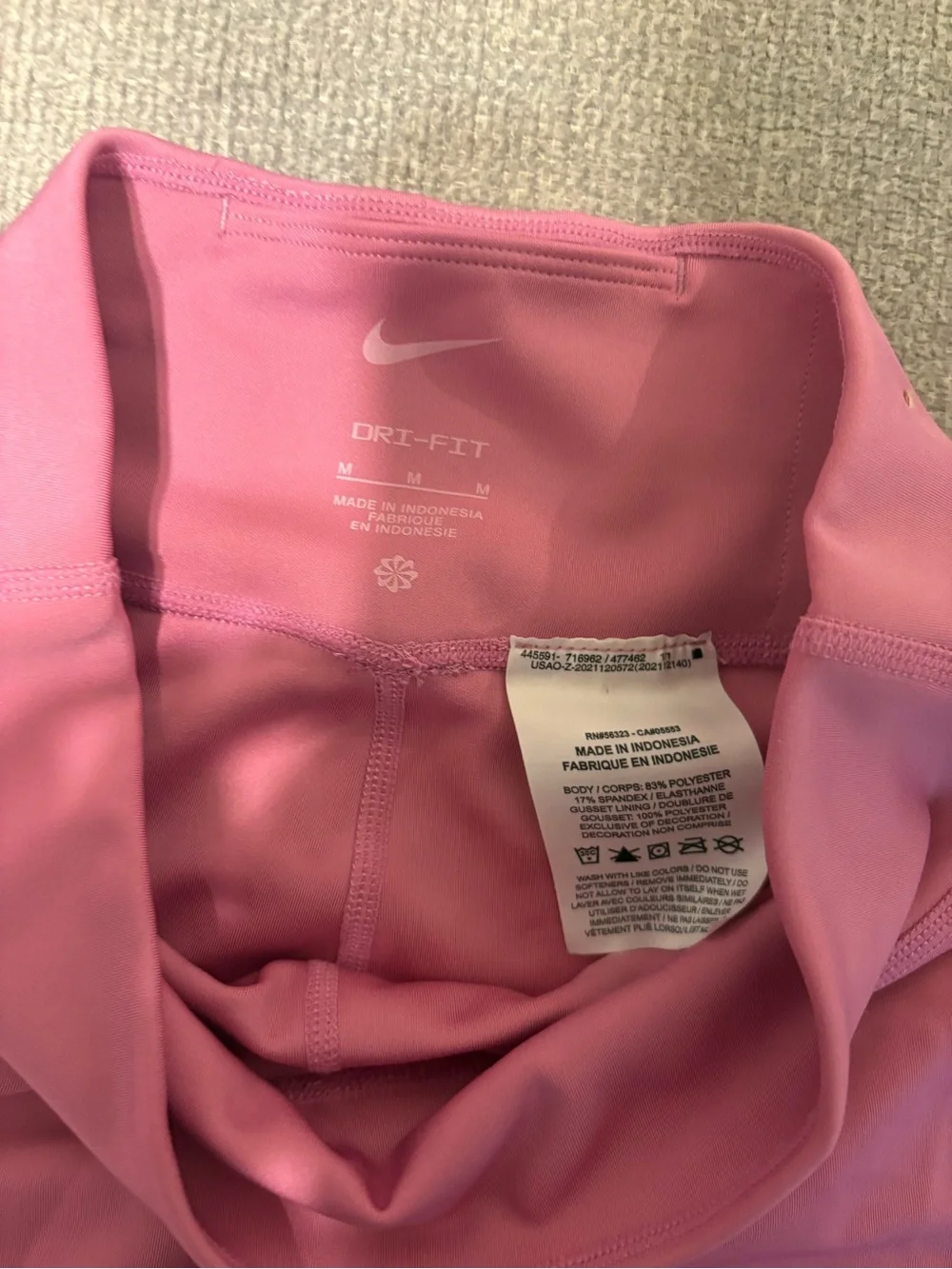 Nike Girls Pink Performance Leggings